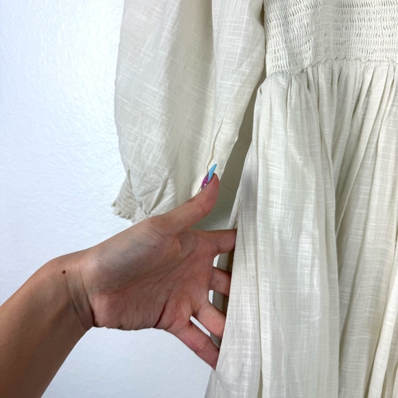 Free People Perfect Storm Midi Dress Tea Ivory Women's Size Small - Picture 8 of 11